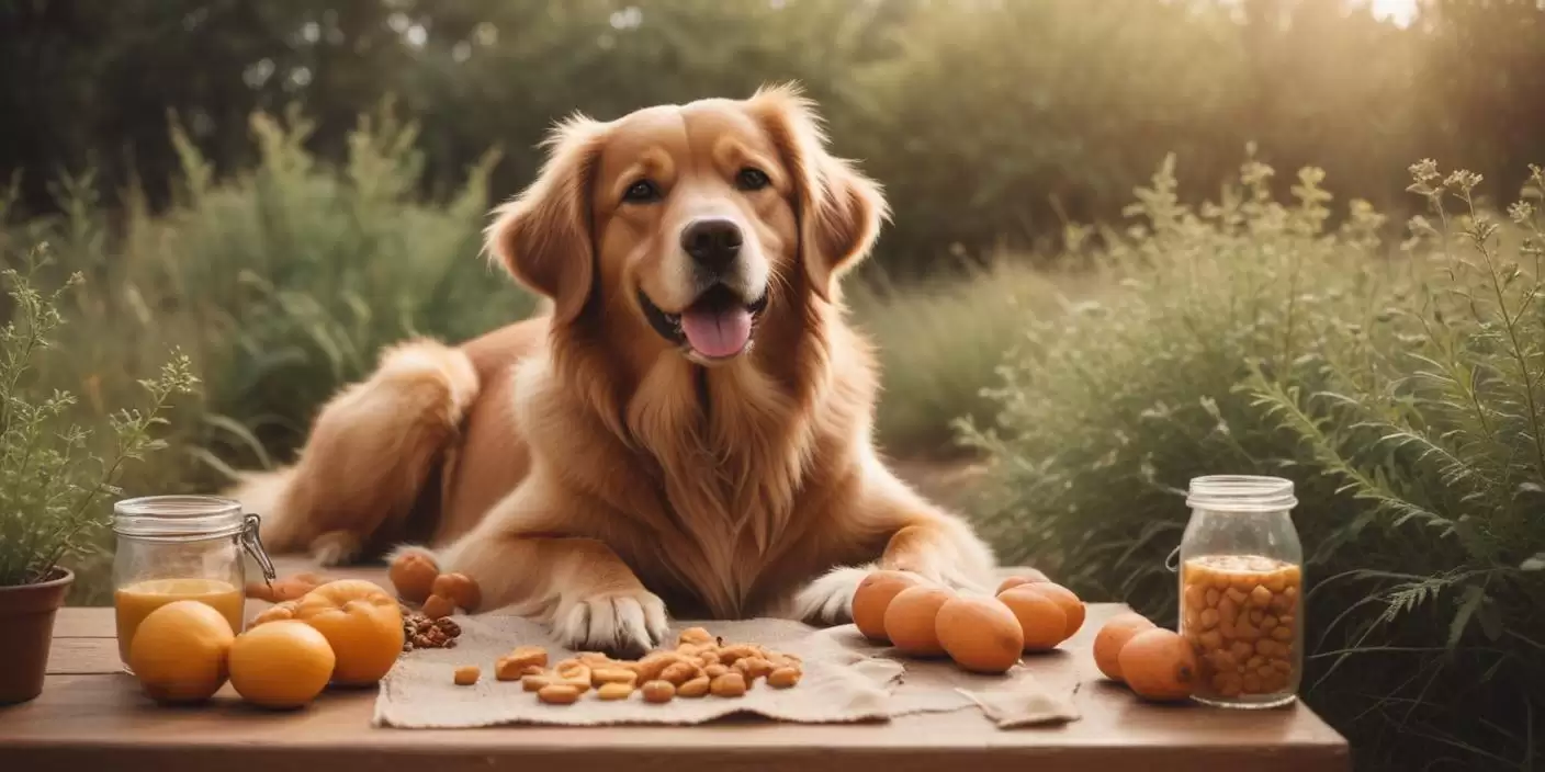 Perro recibiendo cuidados